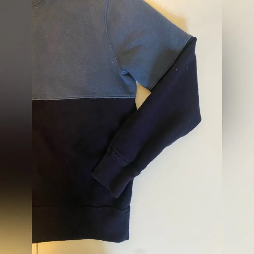 J. Crew Blue Two Tone Sweatshirt Medium